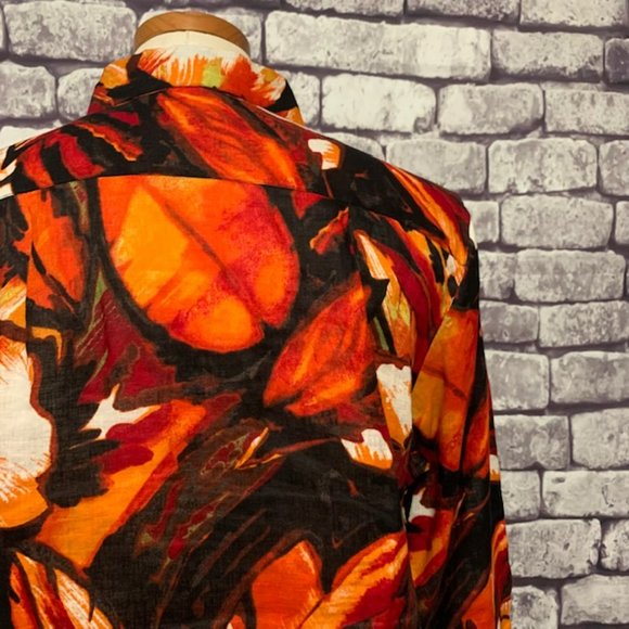 Chico's 3/4 Sleeve Multicolored Blouse Size L - Picture 8 of 10